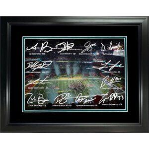 Framed Philadelphia Eagles Super Bowl LIX 59 Champions Facsimile Signature Team